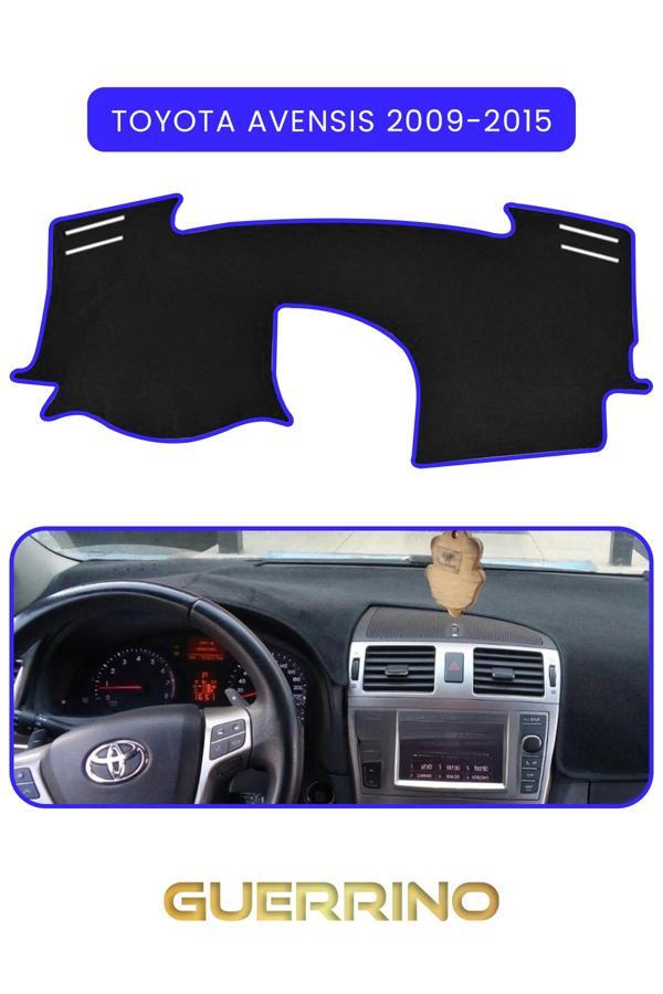 Alisevashop Toyota Avensis (2009-2015)Torpido Koruma Halısı Mavi Kenar  - Image 1