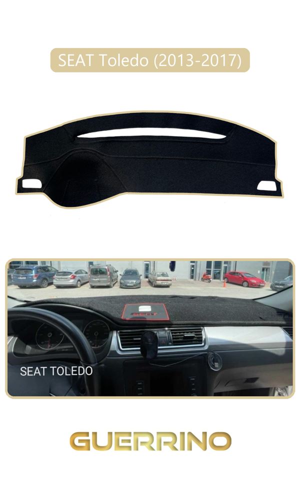Alisevashop Seat Toledo (2013-2017)Torpido Koruma Halısı Bej Kenar  - Image 1