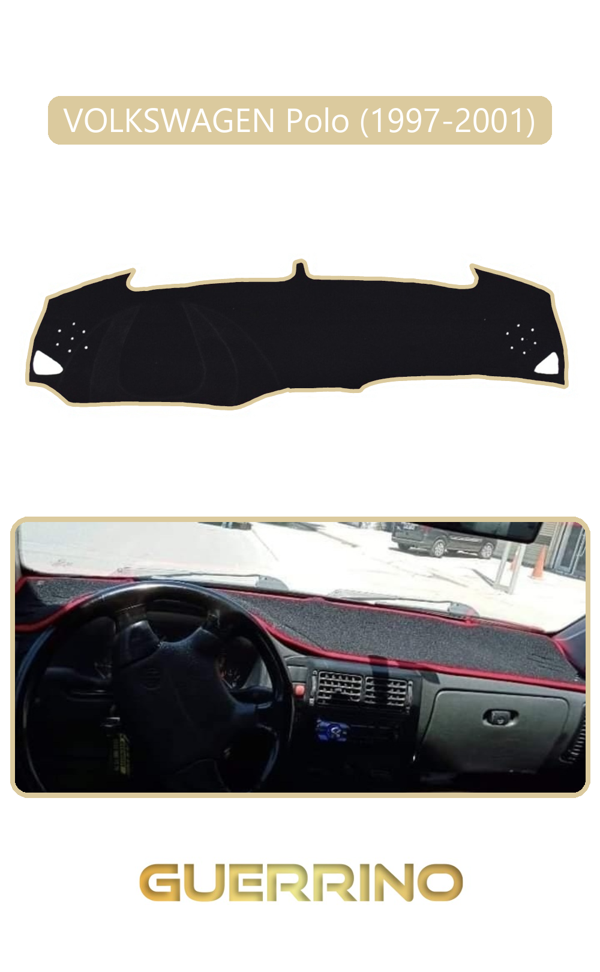 Alisevashop Volkswagen Polo (1997-2001)Torpido Koruma Halısı Bej Kenar  - Image 1