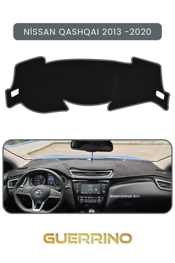 Alisevashop Nissan Qashqaı 2013 -2020Torpido Koruma Halısı Gri Kenar  - Image 1