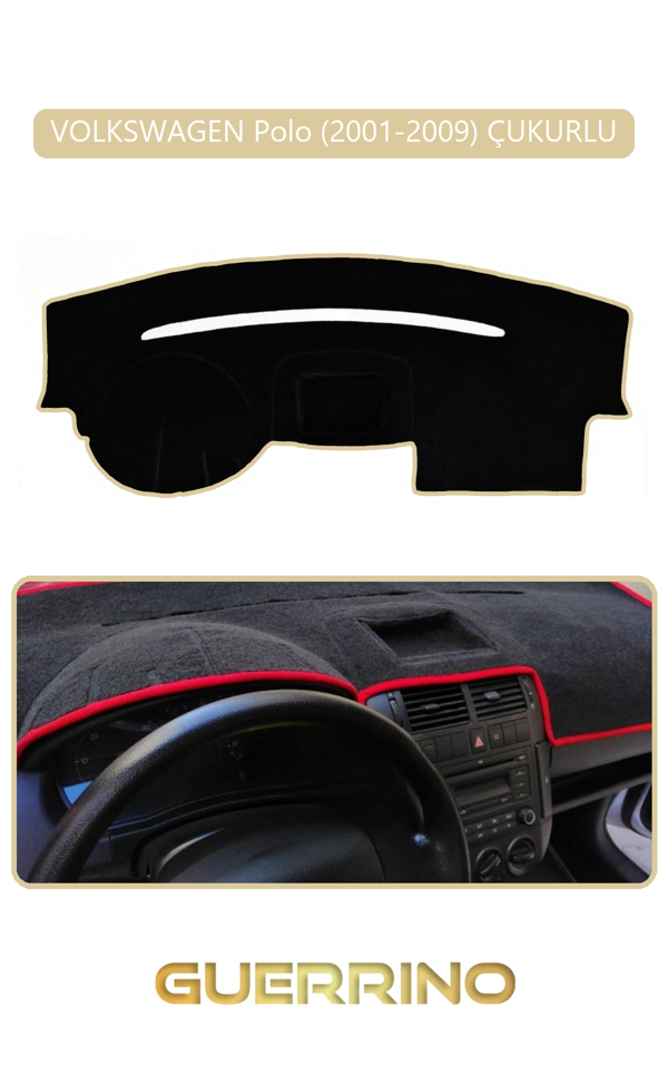 Alisevashop Volkswagen Polo (2001-2009) Çukurlutorpido Koruma Halısı Bej Kenar  - Image 1