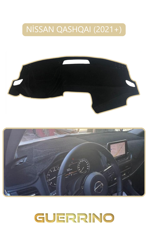 Alisevashop Nissan Qashqaı 2021 +Torpido Koruma Halısı Bej Kenar  - Image 1