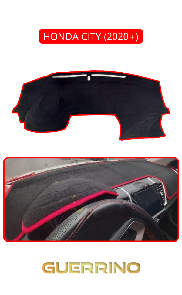 Alisevashop Honda Cıty 2020+Torpido Koruma Halısı Kırmızı Kenar  - Image 1