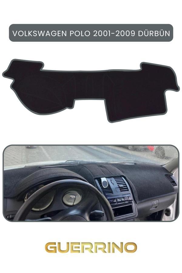 Alisevashop Volkswagen Polo (2001-2009) Dürbün  Torpido Koruma Halısı Gri Kenar  - Image 1