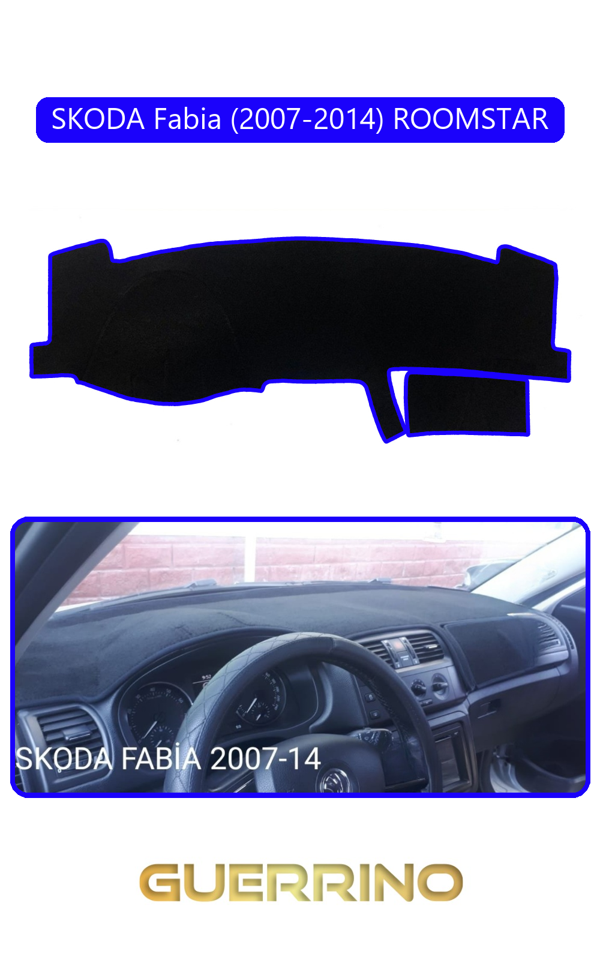 Alisevashop Skoda Fabia (2007-2014) Roomstartorpido Koruma Halısı Mavi Kenar  - Image 1