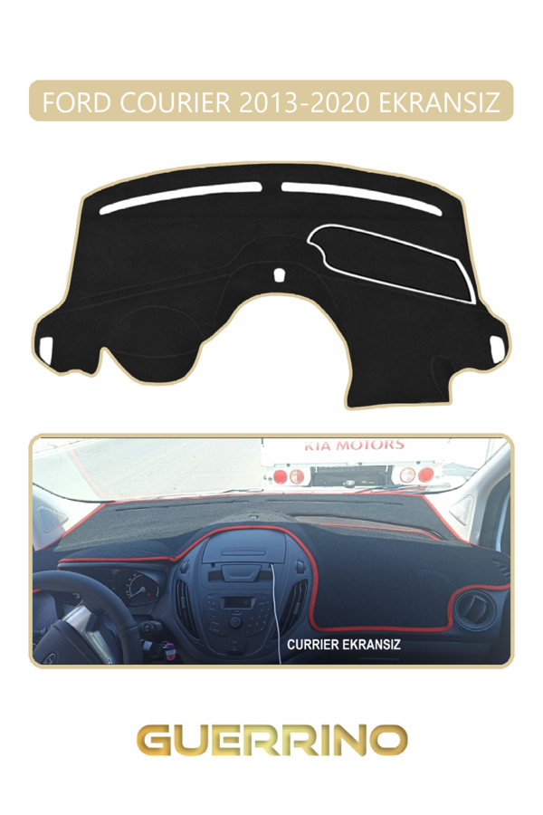 Alisevashop Ford Courier 2013-2020 Ekransıztorpido Koruma Halısı Bej Kenar  - Image 1