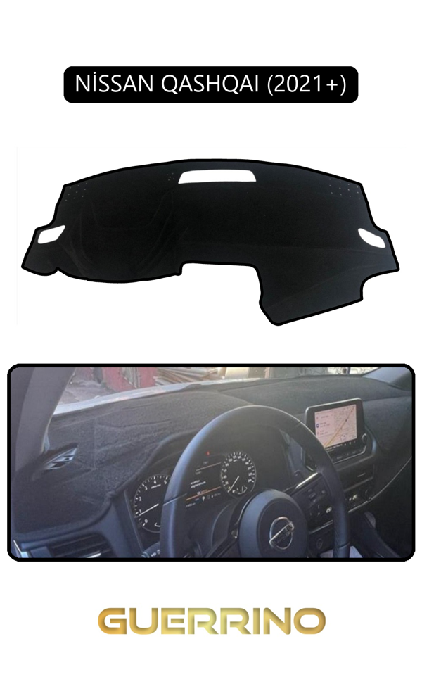 Alisevashop Nissan Qashqaı 2021 +Torpido Koruma Halısı Siyah Kenar  - Image 1