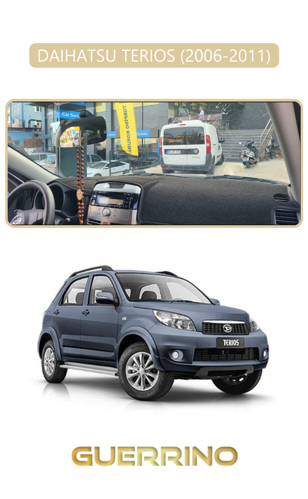 Alisevashop Daıhatsu Terıos 2006-2011Torpido Koruma Halısı Bej Kenar  - Image 1