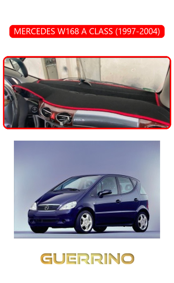 Alisevashop Mercedes W168 A Class 1997-2004Torpido Koruma Halısı Kırmızı Kenar  - Image 1