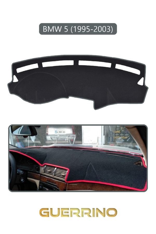 Alisevashop Bmw 5 1995-2003Torpido Koruma Halısı Gri Kenar  - Image 1