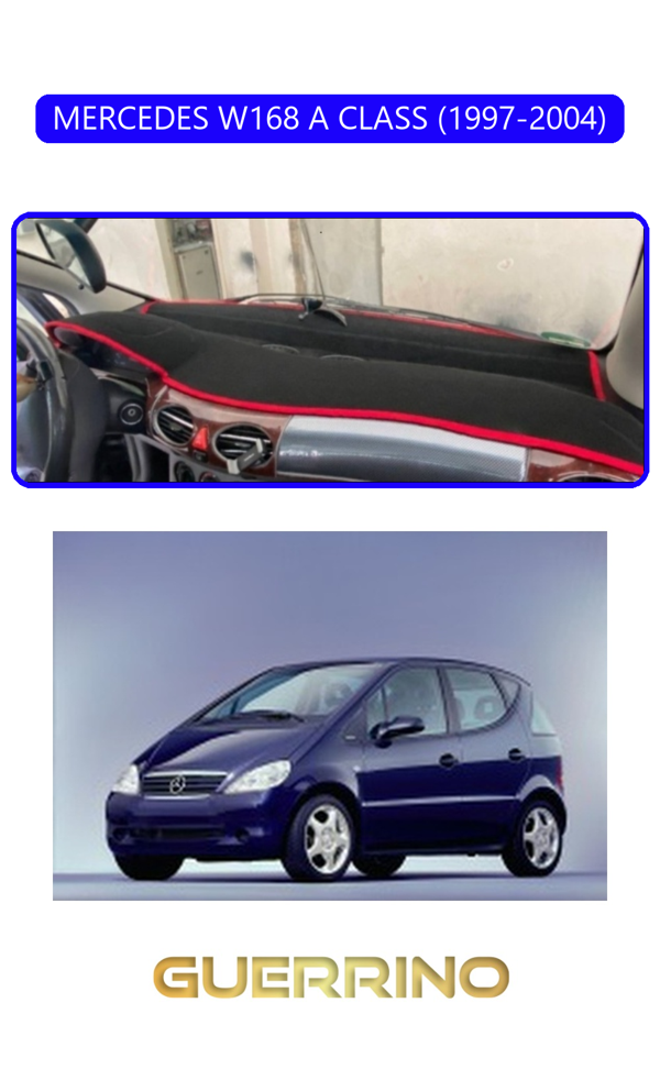 Alisevashop Mercedes W168 A Class 1997-2004Torpido Koruma Halısı Mavi Kenar  - Image 1