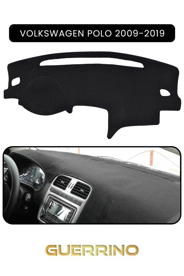 Alisevashop Volkswagen Polo (2009-2019)Torpido Koruma Halısı Siyah Kenar  - Image 1