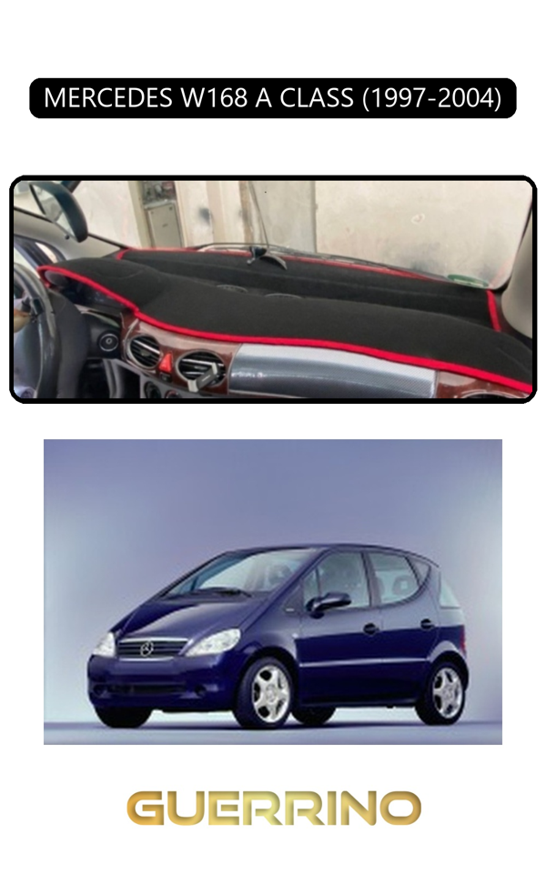 Alisevashop Mercedes W168 A Class 1997-2004Torpido Koruma Halısı Siyah Kenar  - Image 1