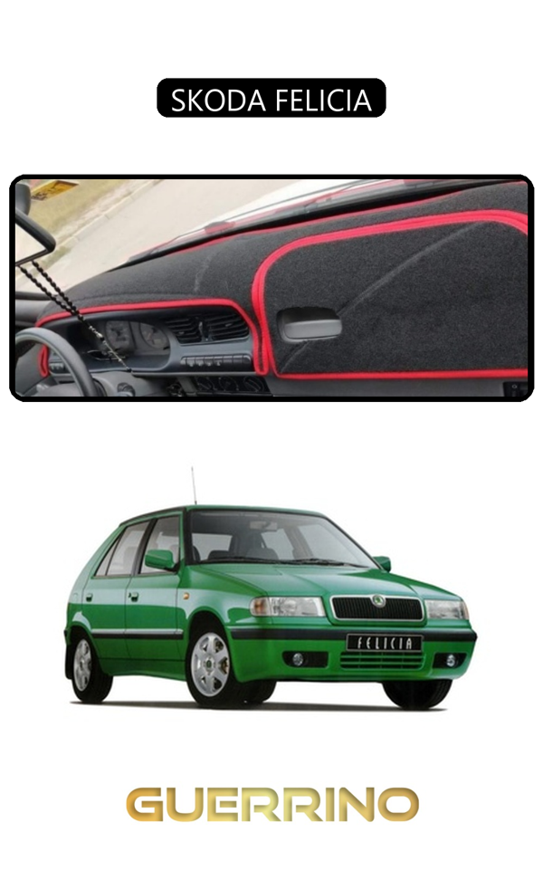 Alisevashop Skoda Felıcıatorpido Koruma Halısı Siyah Kenar  - Image 1