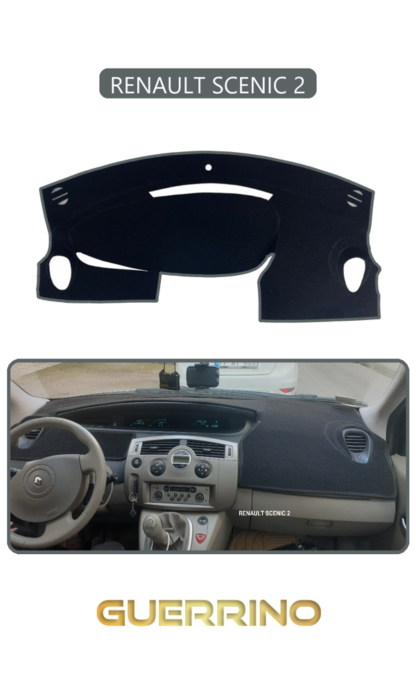 Alisevashop Renault Scenıc 2Torpido Koruma Halısı Gri Kenar  - Image 1
