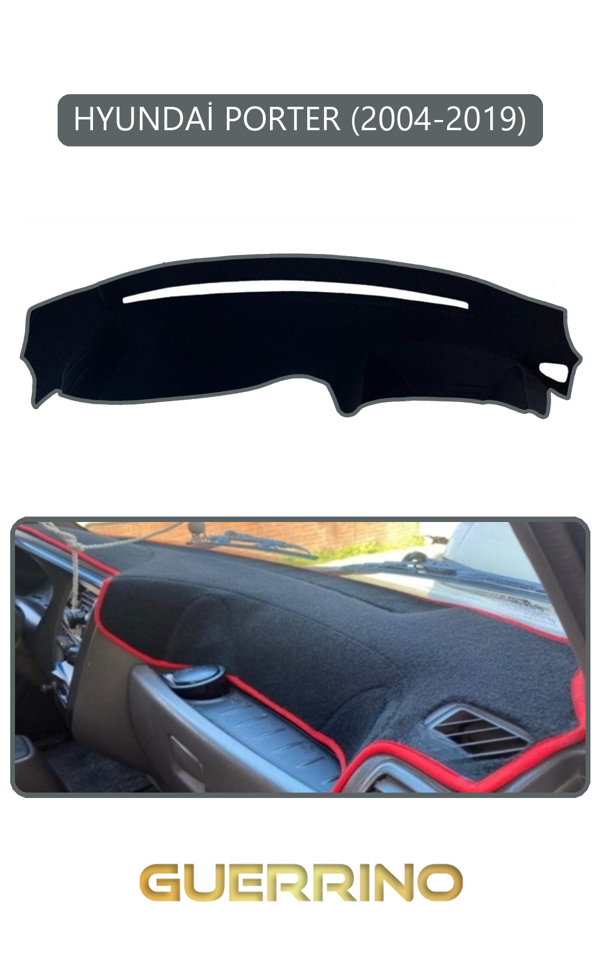 Alisevashop Hyundai Porter 2004-2019Torpido Koruma Halısı Gri Kenar  - Image 1