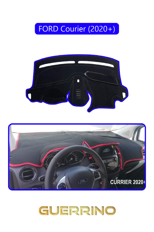 Alisevashop Ford Courier 2020 +Torpido Koruma Halısı Mavi Kenar  - Image 1
