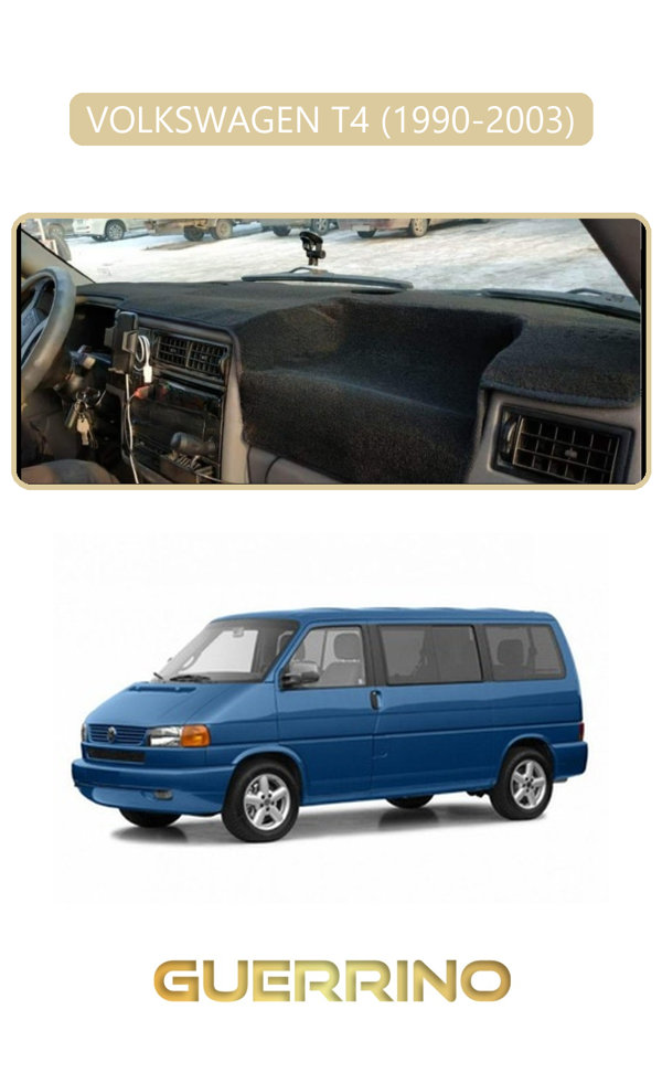 Alisevashop Volkswagen T4 (1990-2003)Torpido Koruma Halısı Bej Kenar  - Image 1