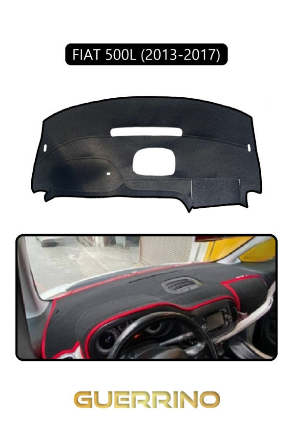 Alisevashop Fıat 500L 2013-2017 Modellerine Uyguntorpido Koruma Halısı Siyah Kenar  - Image 1