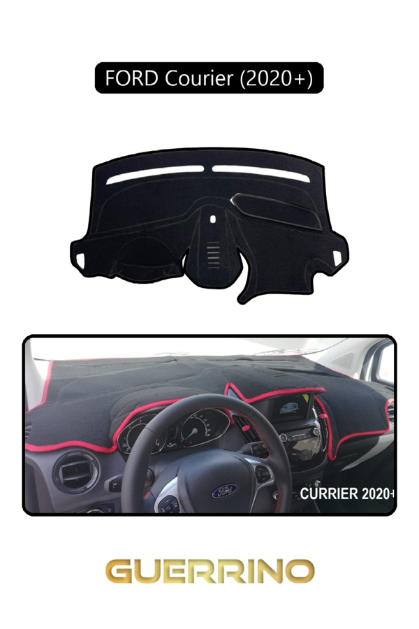 Alisevashop Ford Courier 2020 +Torpido Koruma Halısı Siyah Kenar  - Image 1