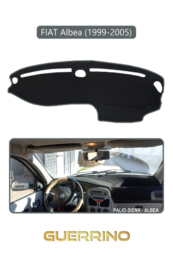 Alisevashop Fıat Albea 1999-2005 Modellerine Uygun Eskitorpido Koruma Halısı Gri Kenar  - Image 1