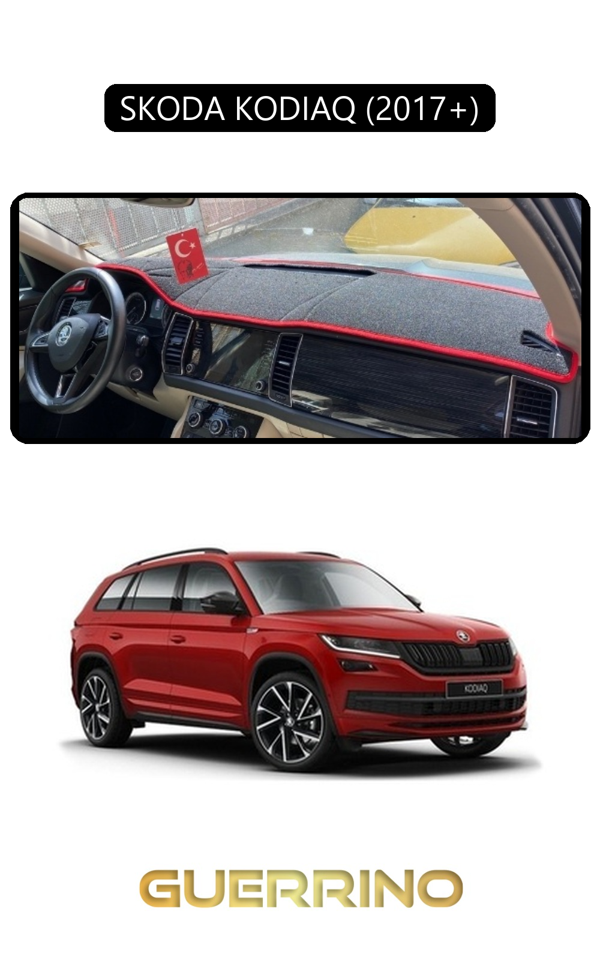 Alisevashop Skoda Kodıaq 2017 +Torpido Koruma Halısı Siyah Kenar  - Image 1