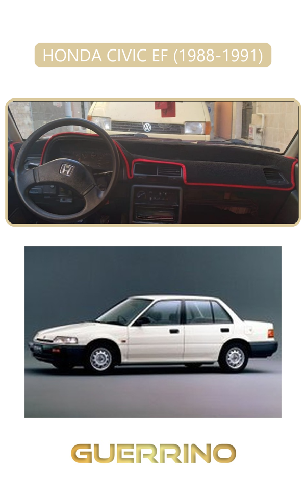 Alisevashop Honda Cıvıc Ef 1988-1991Torpido Koruma Halısı Bej Kenar  - Image 1
