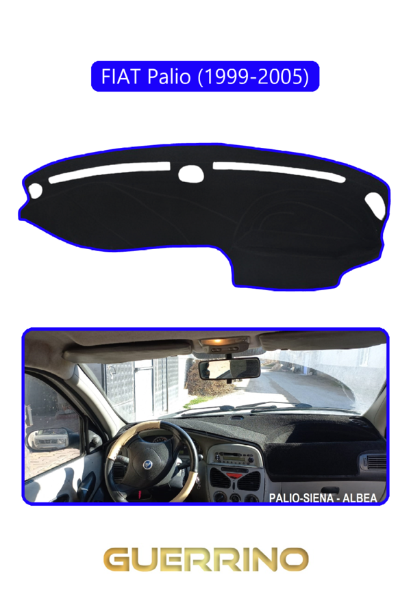 Alisevashop Fıat Palio 1999-2005 Modellerine Uygun Eskitorpido Koruma Halısı Mavi Kenar  - Image 1