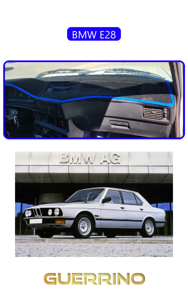 Alisevashop Bmw E28Torpido Koruma Halısı Mavi Kenar  - Image 1