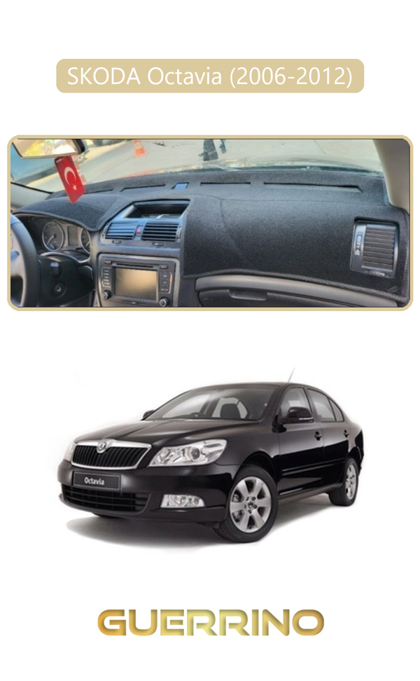 Alisevashop Skoda Octavia (2009-2012)Torpido Koruma Halısı Bej Kenar  - Image 1