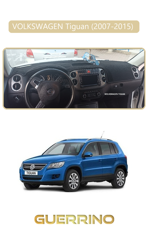 Alisevashop Volkswagen Tiguan (2007-2015) ;Torpido Koruma Halısı Bej Kenar  - Image 1