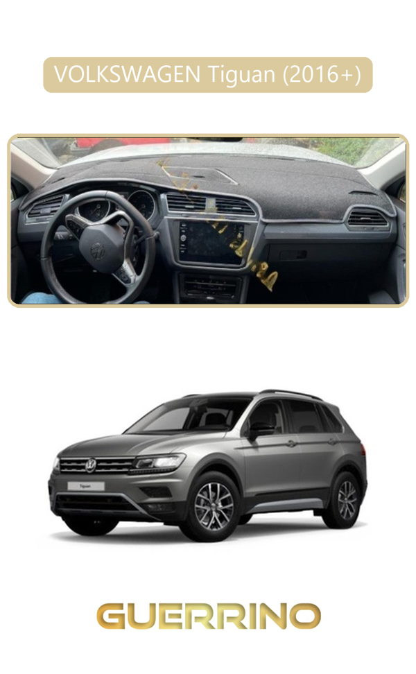 Alisevashop Volkswagen Tiguan (2016+) ;Torpido Koruma Halısı Bej Kenar  - Image 1