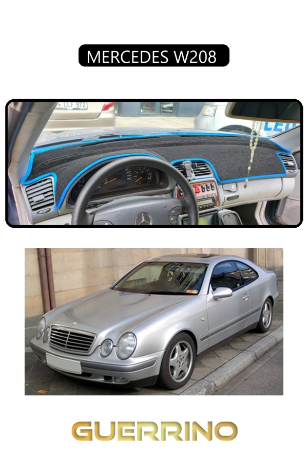 Alisevashop Mercedes W208 Torpido Koruma Halısı Siyah Kenar  - Image 1