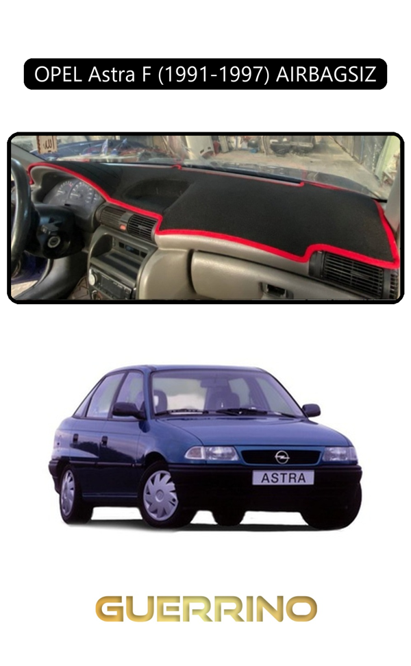 Alisevashop Opel Astra F 1991-1997 Aırbagsıztorpido Koruma Halısı Siyah Kenar  - Image 1