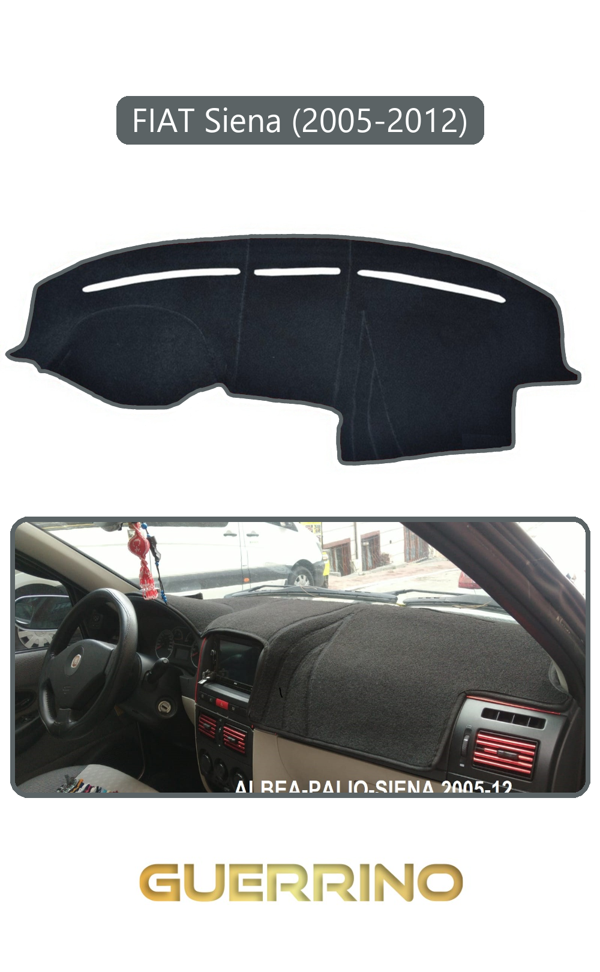 Alisevashop Fıat Siena 2005-2012 Modellerine Uyguntorpido Koruma Halısı Gri Kenar  - Image 1