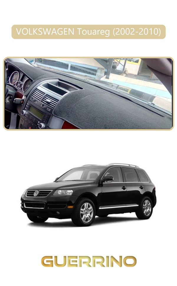 Alisevashop Volkswagen Touareg (2002-2010) ;Torpido Koruma Halısı Bej Kenar  - Image 1