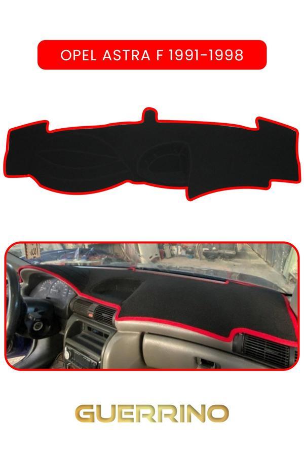Alisevashop Opel Astra F 1991-1998Torpido Koruma Halısı Kırmızı Kenar  - Image 1