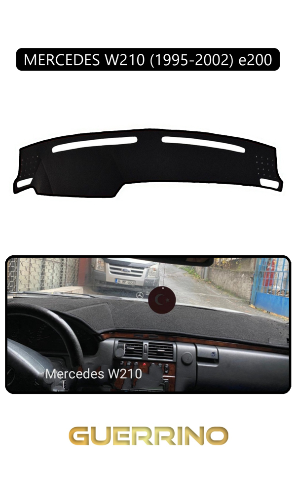 Alisevashop Mercedes W210 1995-2002 E200Torpido Koruma Halısı Siyah Kenar  - Image 1
