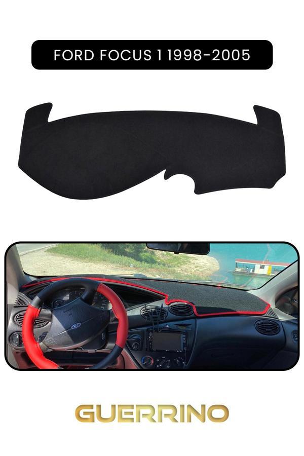 Alisevashop Ford Focus 1 (1998-2005)Torpido Koruma Halısı Siyah Kenar  - Image 1