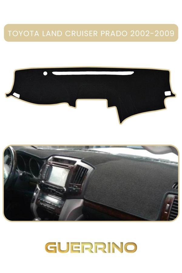 Alisevashop Toyota Land Cruıser Prado 2002-2009Torpido Koruma Halısı Bej Kenar  - Image 1