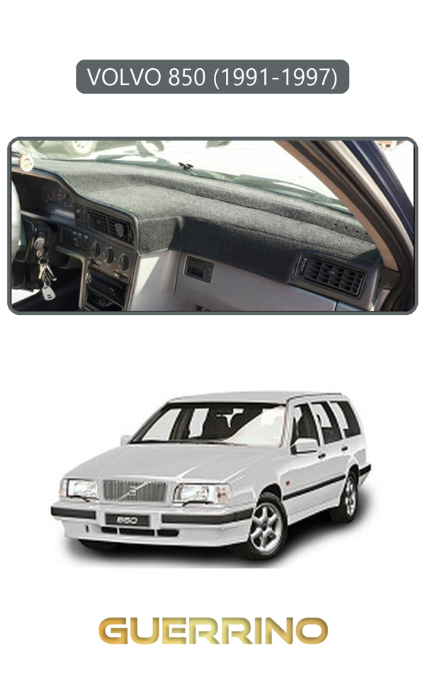 Alisevashop Volvo 850 (1991-1997)Torpido Koruma Halısı Gri Kenar  - Image 1