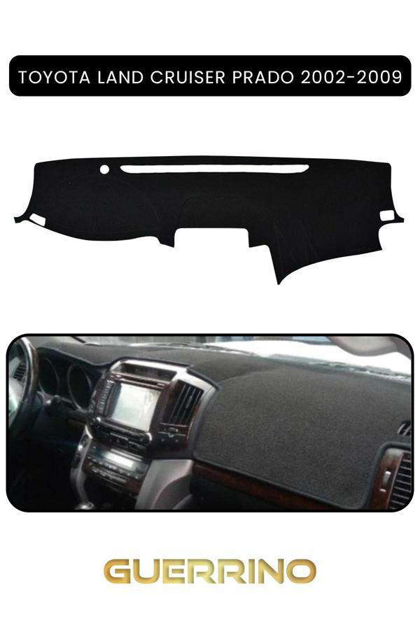 Alisevashop Toyota Land Cruıser Prado 2002-2009Torpido Koruma Halısı Siyah Kenar  - Image 1