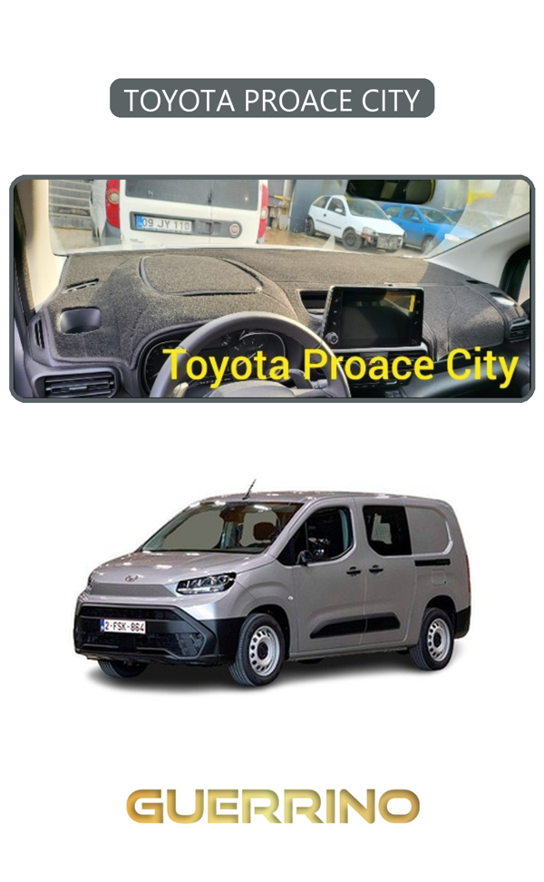 Alisevashop Toyota Proace Cıtytorpido Koruma Halısı Gri Kenar  - Image 1