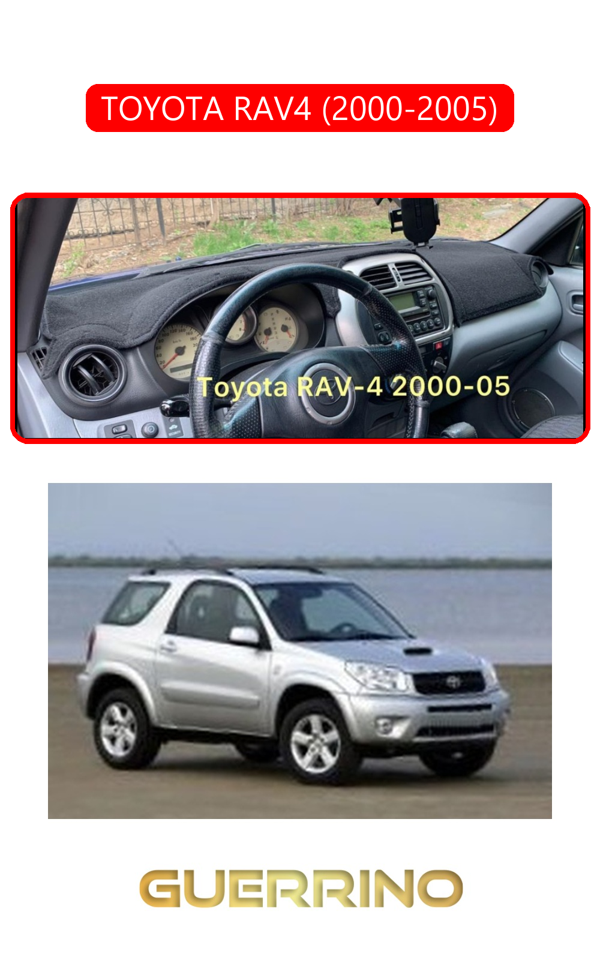 Alisevashop Toyota Rav4 (2000-2005)Torpido Koruma Halısı Kırmızı Kenar  - Image 1