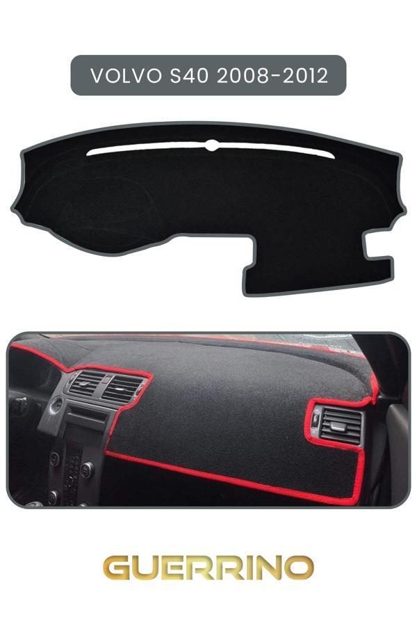 Alisevashop Volvo S40 (2008-2012)Torpido Koruma Halısı Gri Kenar  - Image 1