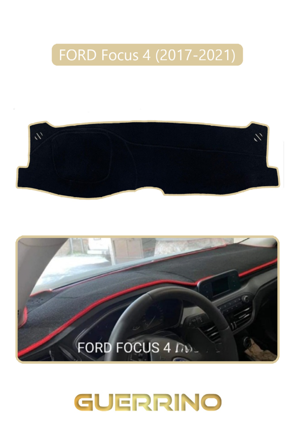 Alisevashop Ford Focus 4 (2017-2021)Torpido Koruma Halısı Bej Kenar  - Image 1