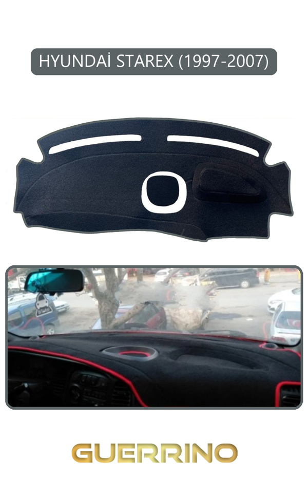 Alisevashop Hyundai Starex 1997-2007Torpido Koruma Halısı Gri Kenar  - Image 1
