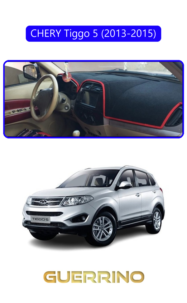 Alisevashop Chery Tiggo 5 (2013-2015)Torpido Koruma Halısı Mavi Kenar  - Image 1