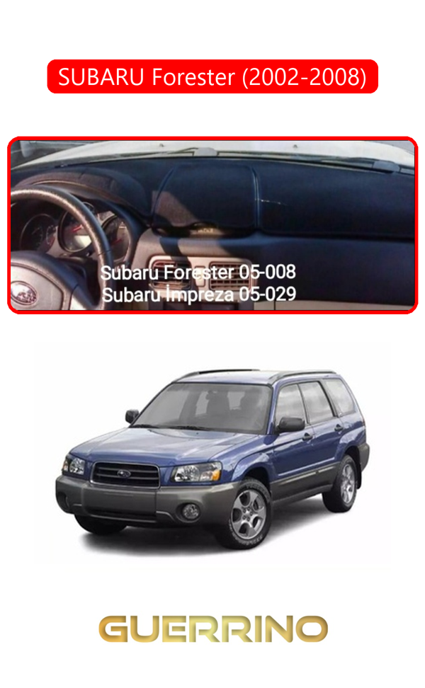 Alisevashop Subaru Forester (2002-2008)Torpido Koruma Halısı Kırmızı Kenar  - Image 1