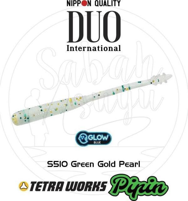 Duo Tetra Works Pipin LRF Silikon 45mm. S510 Green Gold Pearl - Image 1